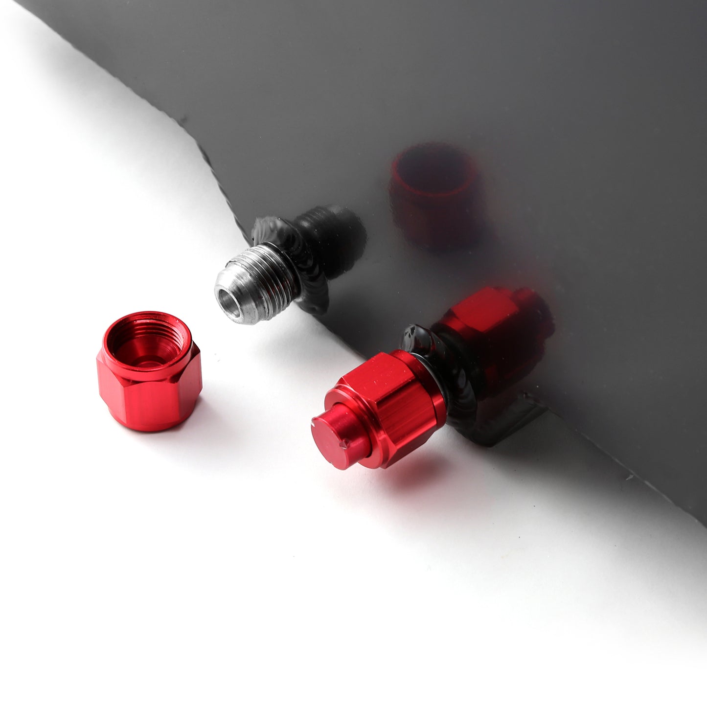 Celda de combustible de aluminio negro de 13 galones/50 litros con unidad de envío