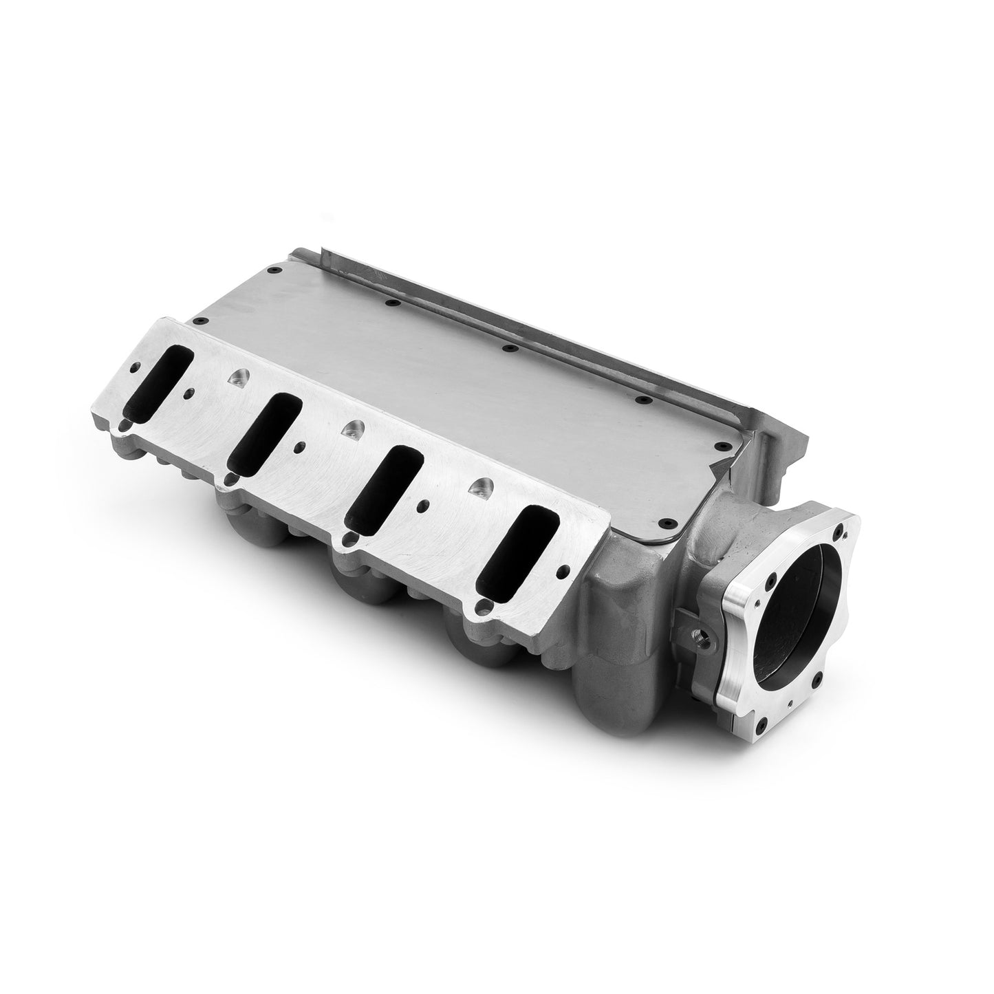 Colector de admisión de aire de 3 pernos y 96 mm para Chevy LS1 LS6 EFI (satinado)