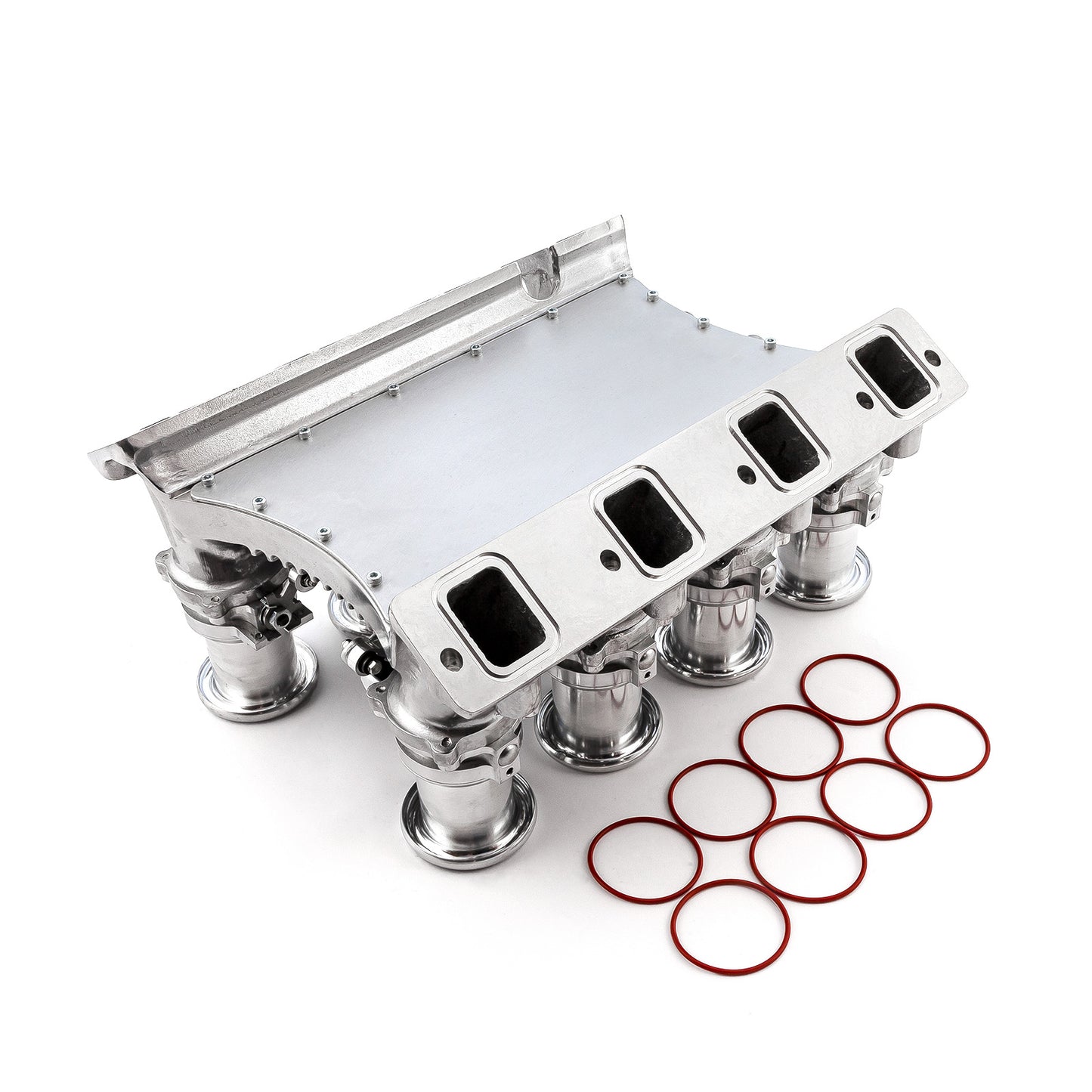 Sistema de colector de admisión EFI de 8 pilas de corriente descendente para Chevy Gen V LT1, completo y pulido
