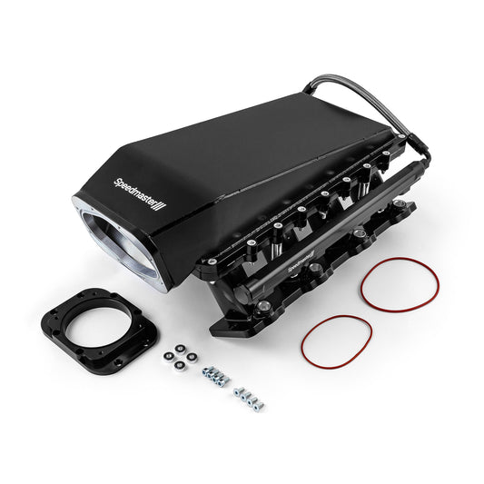 Colector de admisión EFI de 4 pernos, 98 mm, fabricado por Ram Air, para Chevy GM LS1, 2 piezas, color negro