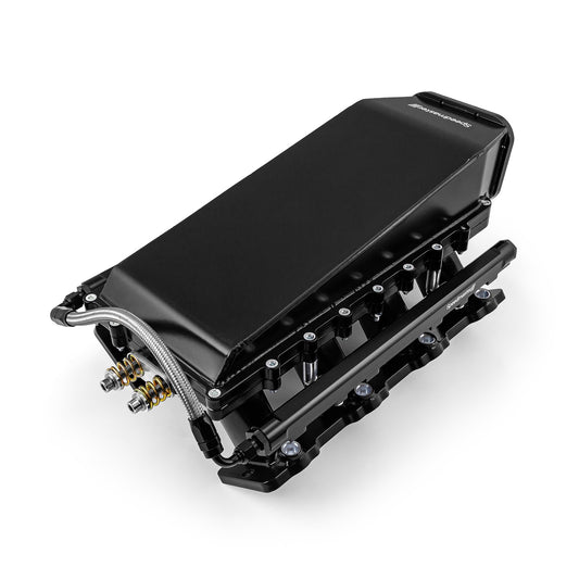 Chevy GM LS1 2pc Fabricated Ram Air 98mm 4 Bolt EFI Intake Manifold Black