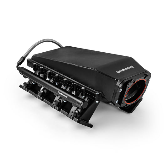 Colector de admisión EFI de 4 pernos, 98 mm, fabricado en negro, para Chevy LS3, 2 piezas, Ram Air