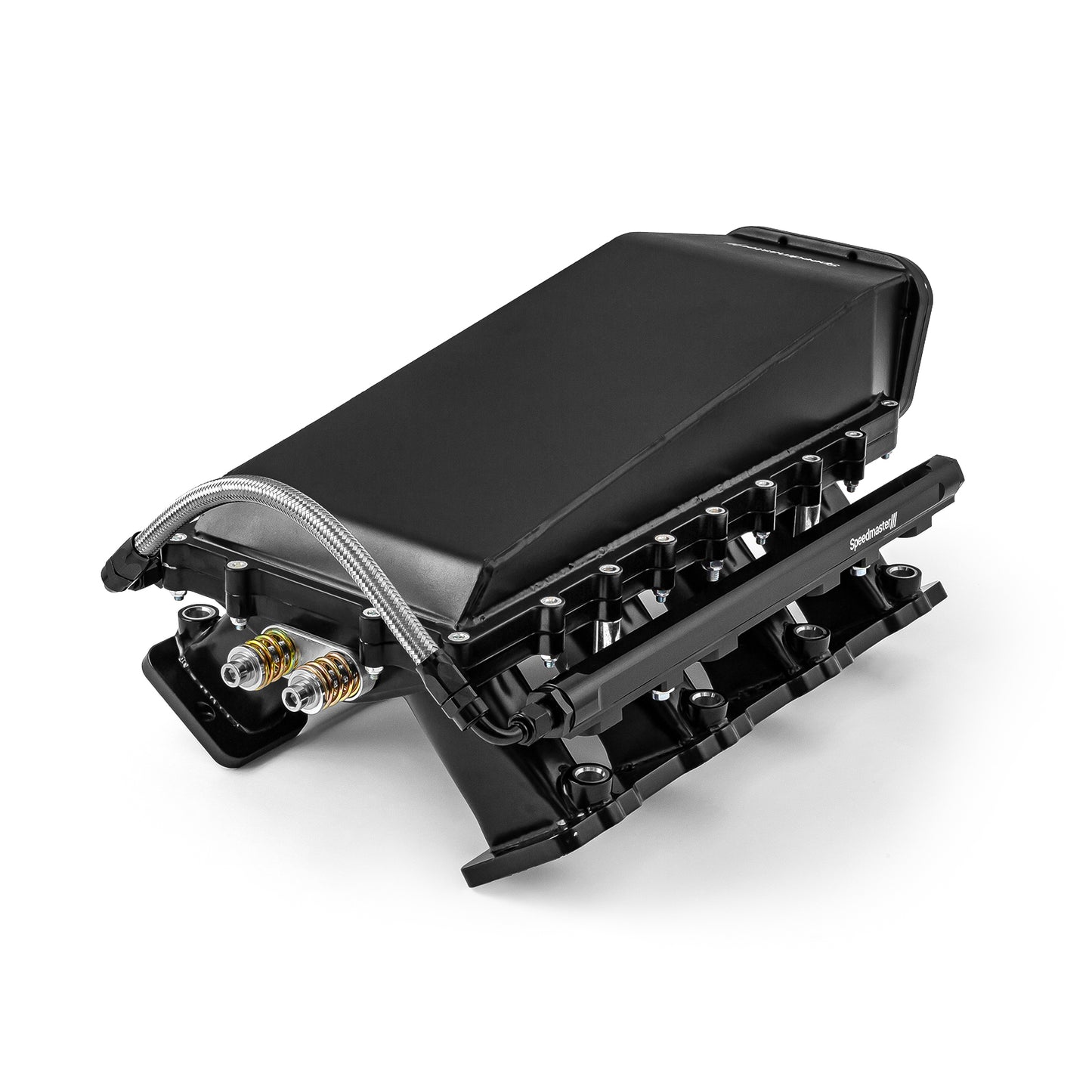 Colector de admisión EFI de 4 pernos, 98 mm, fabricado en negro, para Chevy LS3, 2 piezas, Ram Air