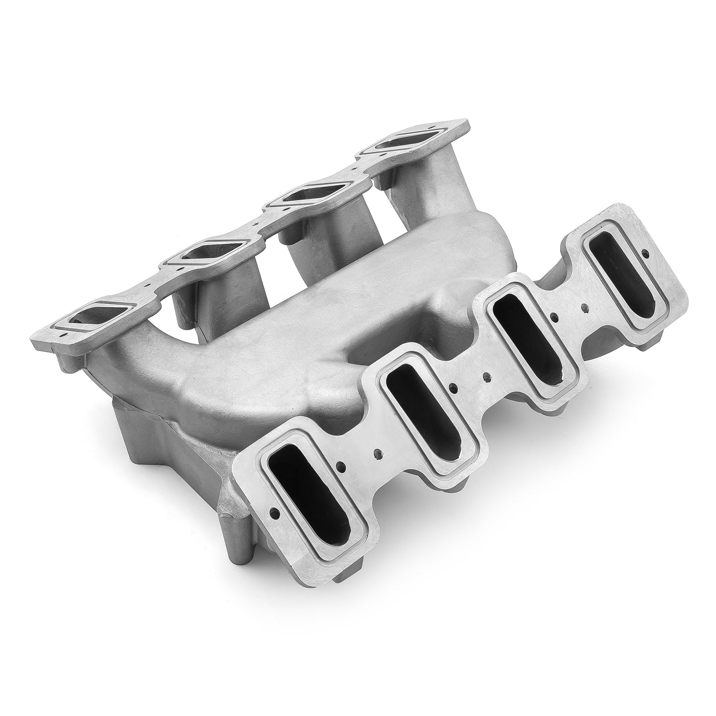 Colector de admisión de inyección de combustible de doble plano de 2x4 barriles para Chevy GM LS1 LS2 LS6, satinado