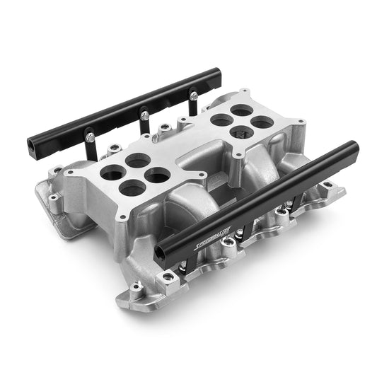 Colector de admisión de inyección de combustible de doble plano pulido para Chevy GM LS1 LS2 2x4