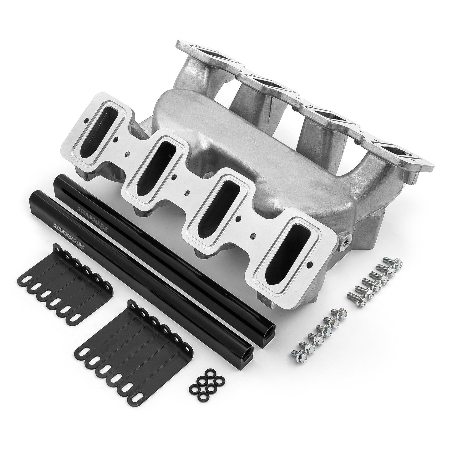 Colector de admisión de inyección de combustible de doble plano pulido para Chevy GM LS1 LS2 2x4