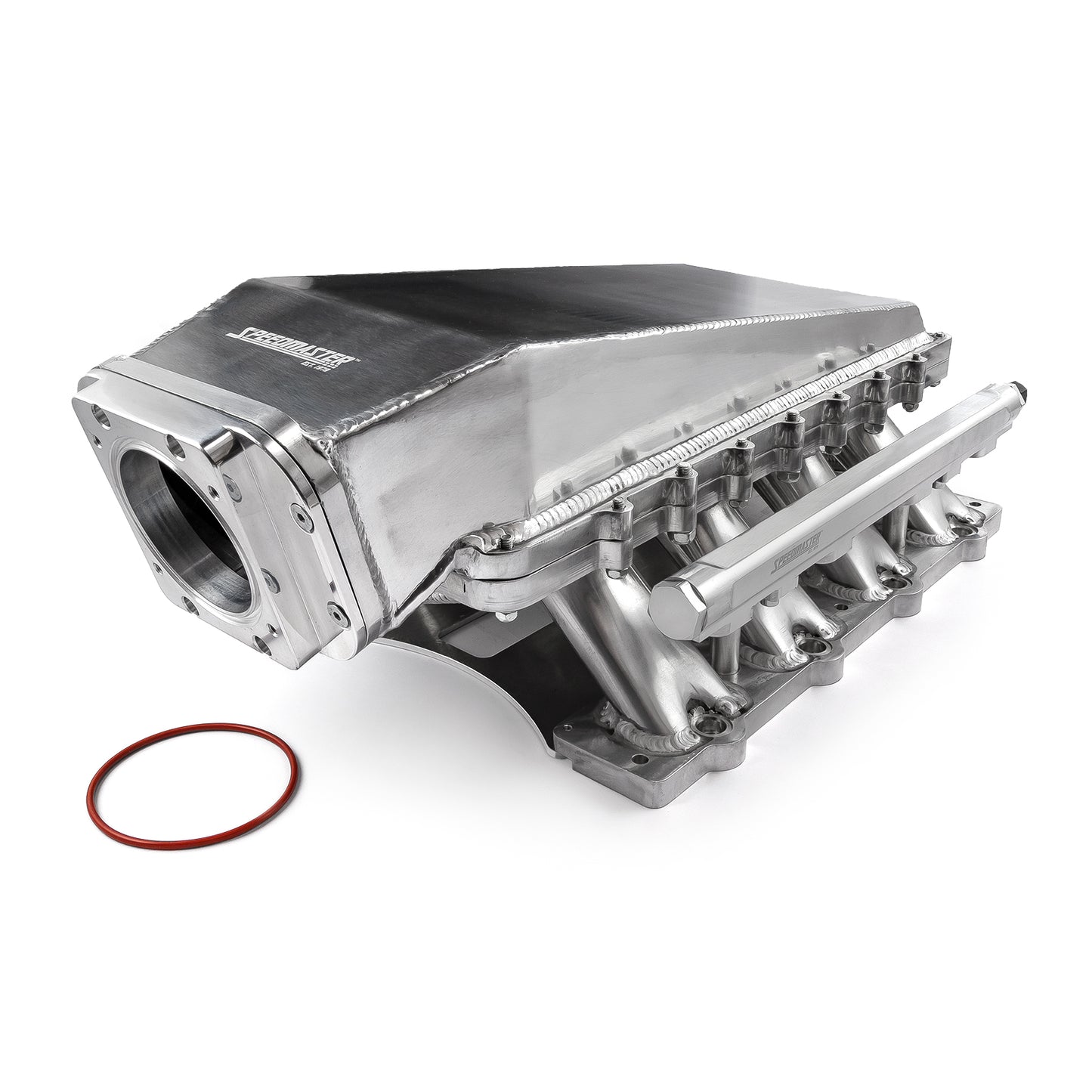 Colector de admisión EFI de 4 pernos, 98 mm, pulido, fabricado con aire de alta presión, para Ford Coyote 5.0L, 2 piezas
