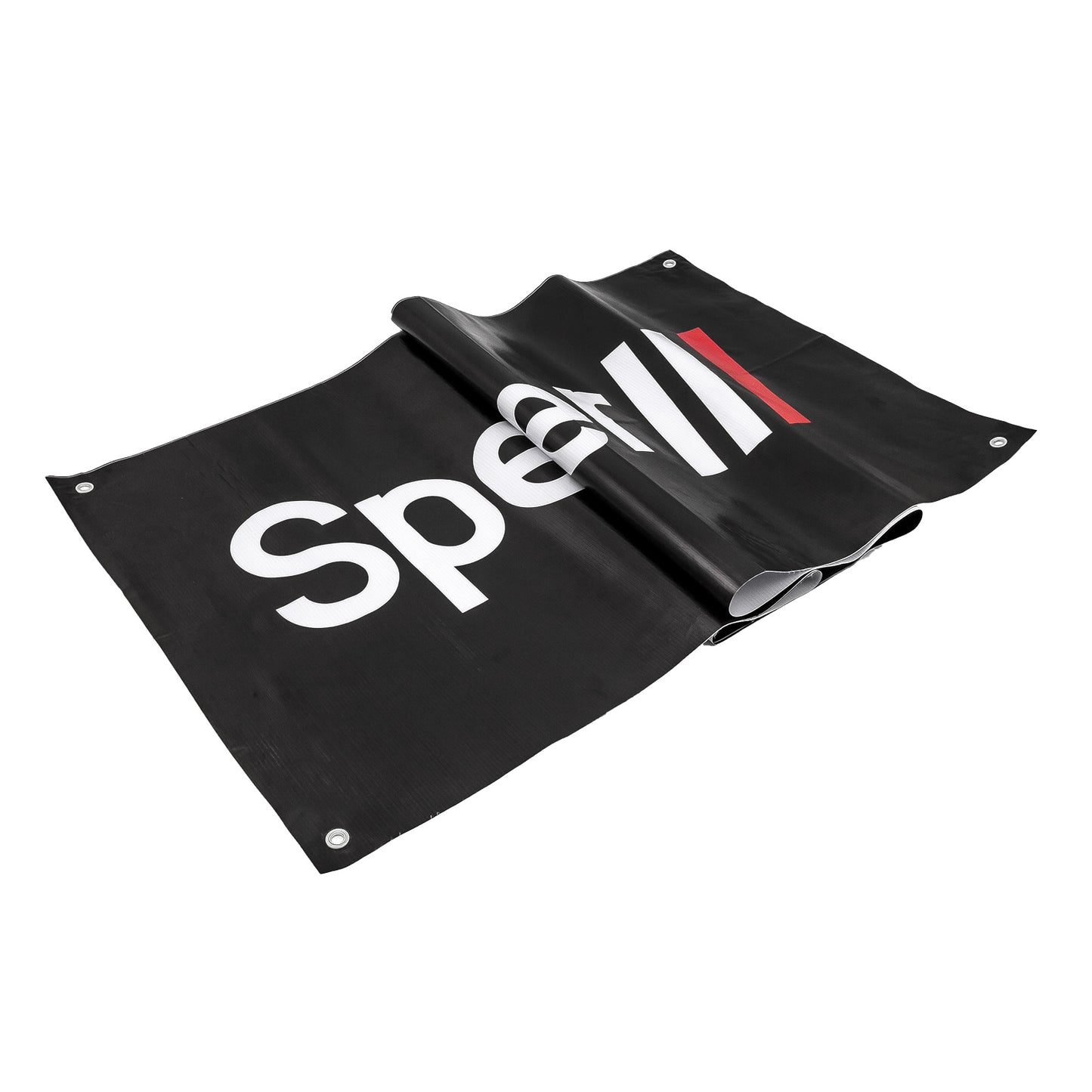 Banner del equipo Speedmaster con el logotipo mediano (72" x 24")