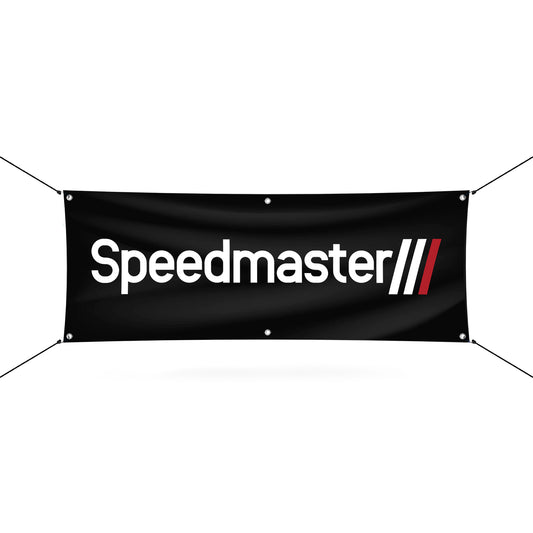 Banner grande del equipo Speedmaster (96" x 36")