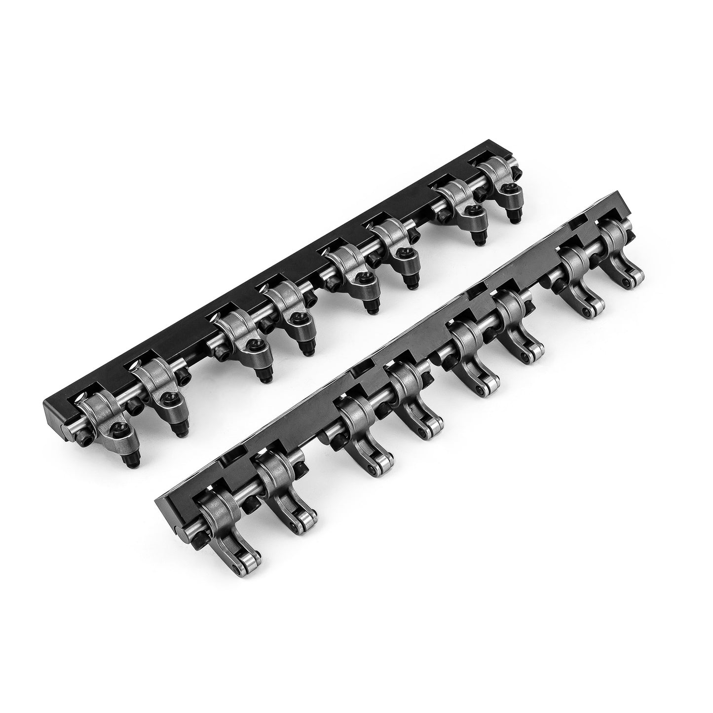 Balancines de rodillos de acero inoxidable DNA® con montaje de eje para Chevy SBC 350, relación 1.6