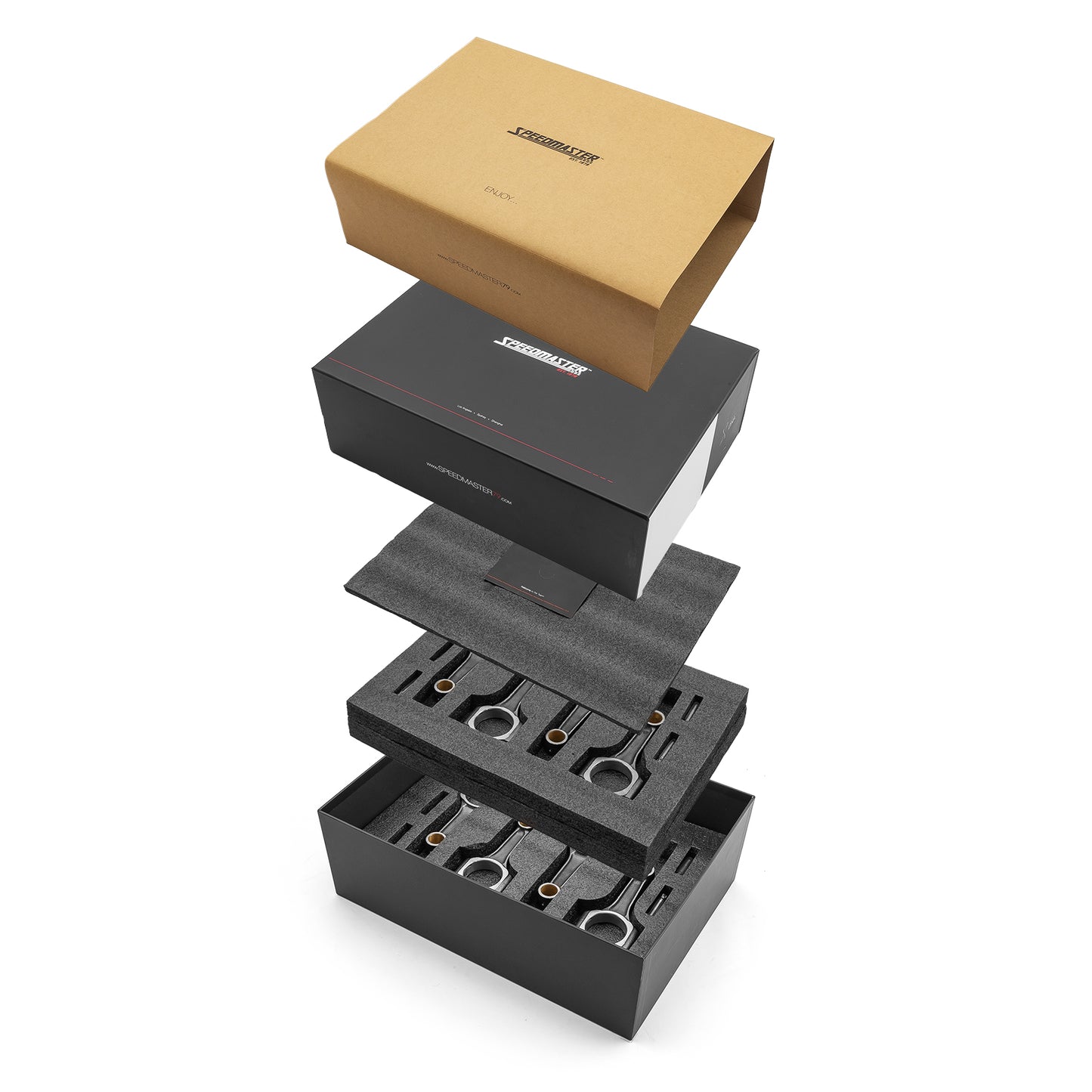 Bielas I Beam Pro de 6.200", 2.100" y 0.927" 4340 para Chevy SBC 350 con ARP 2000