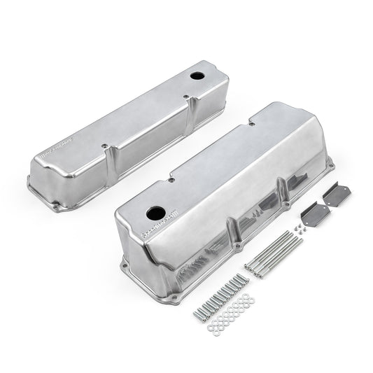 Tapas de válvulas de aluminio pulidas para Ford 302 351C Cleveland