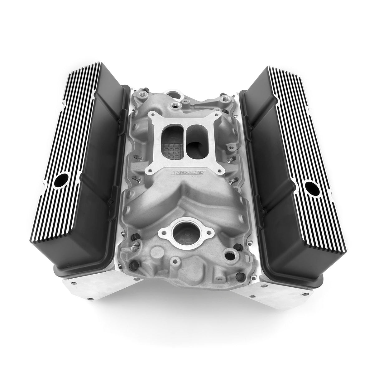 Kit combinado de culata recta para Chevy SBC 350 (taqué plano sólido/mecánico)