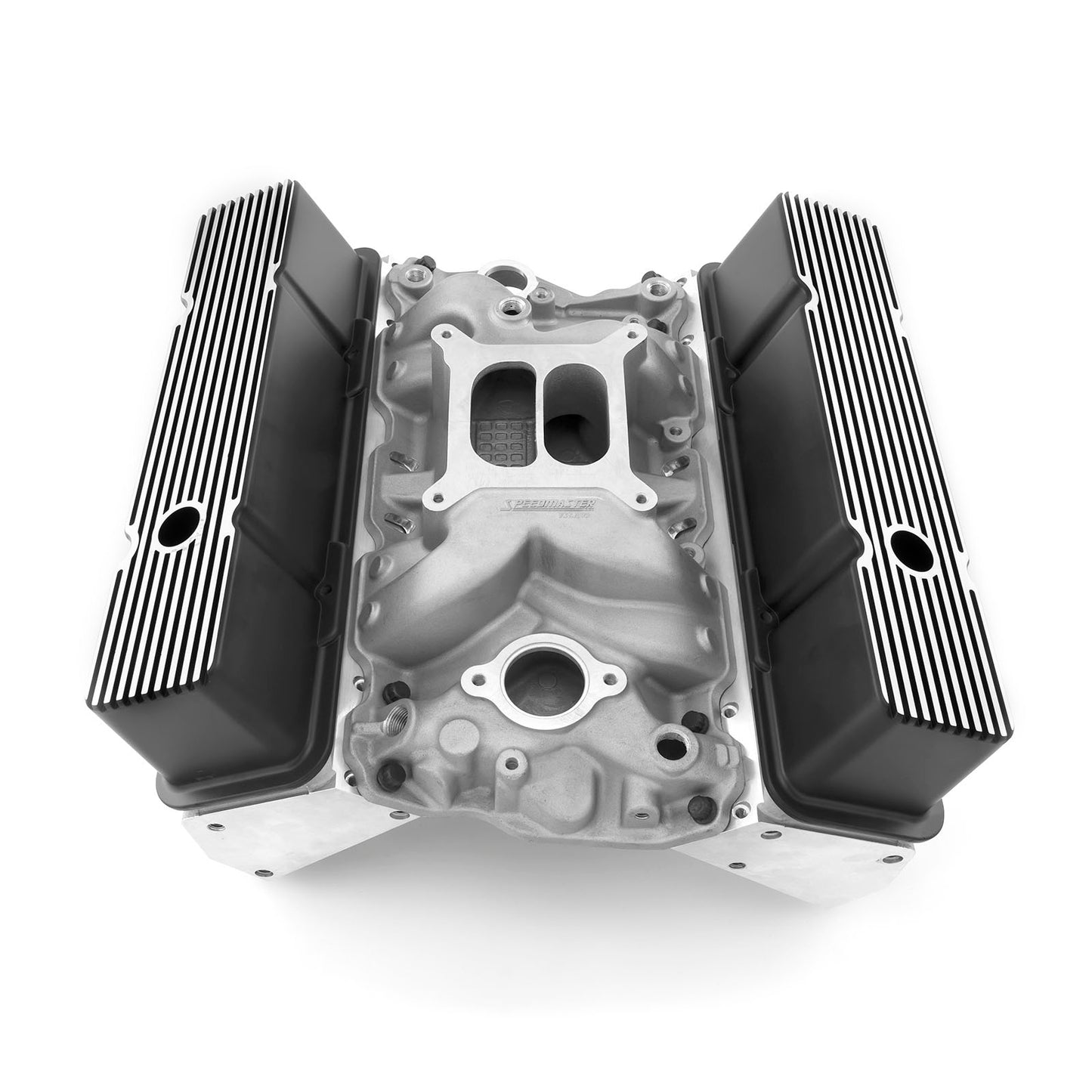 Kit combinado de culata recta para Chevy SBC 350 (taqué plano sólido/mecánico)