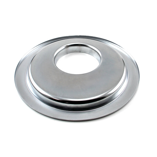 Base de filtro de aire desplazada plana cromada de 14"