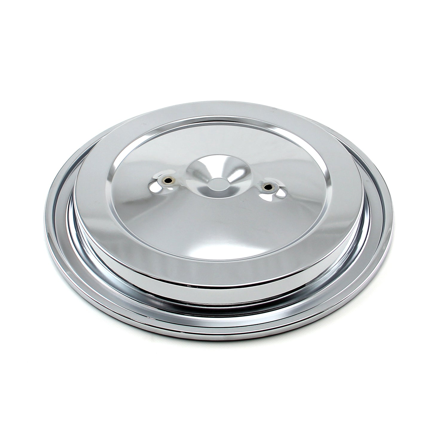 15" (15.375") Chrome Dual Wing Nut Air Cleaner Top