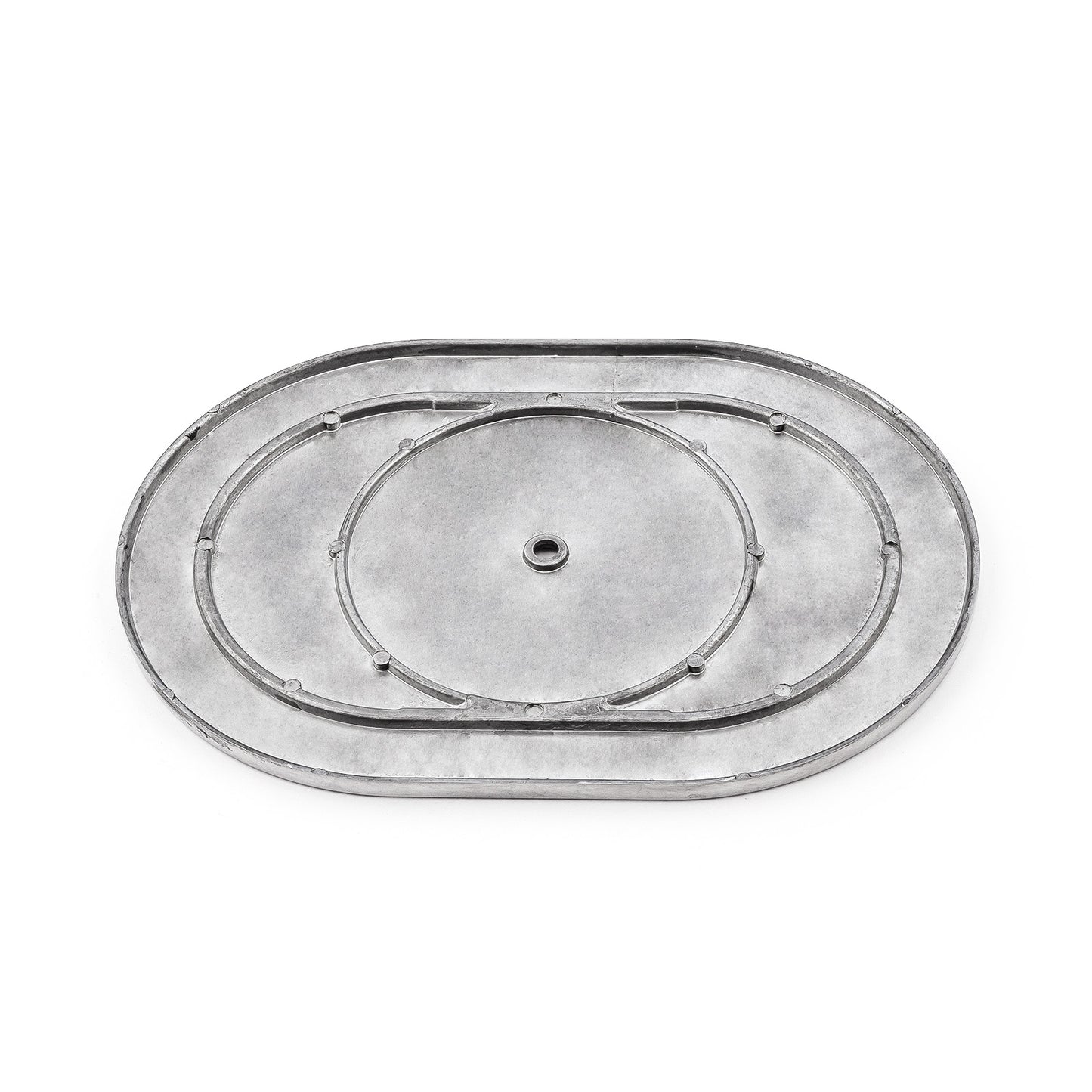 Parte superior del filtro de aire de aluminio fresado con bolas ovaladas de 12"