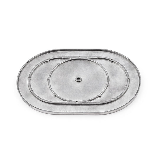 Parte superior del filtro de aire de aluminio fresado con bolas ovaladas de 12"