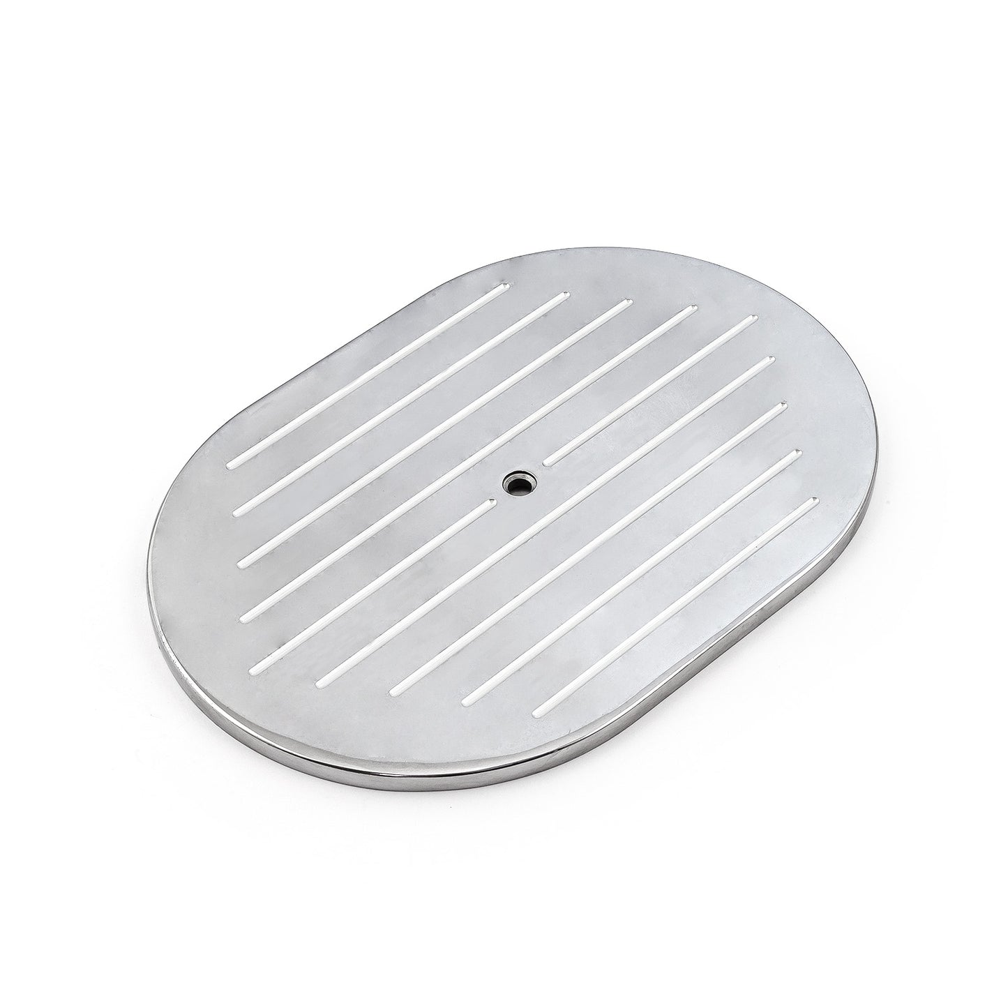 Parte superior del filtro de aire de aluminio fresado con bolas ovaladas de 12"