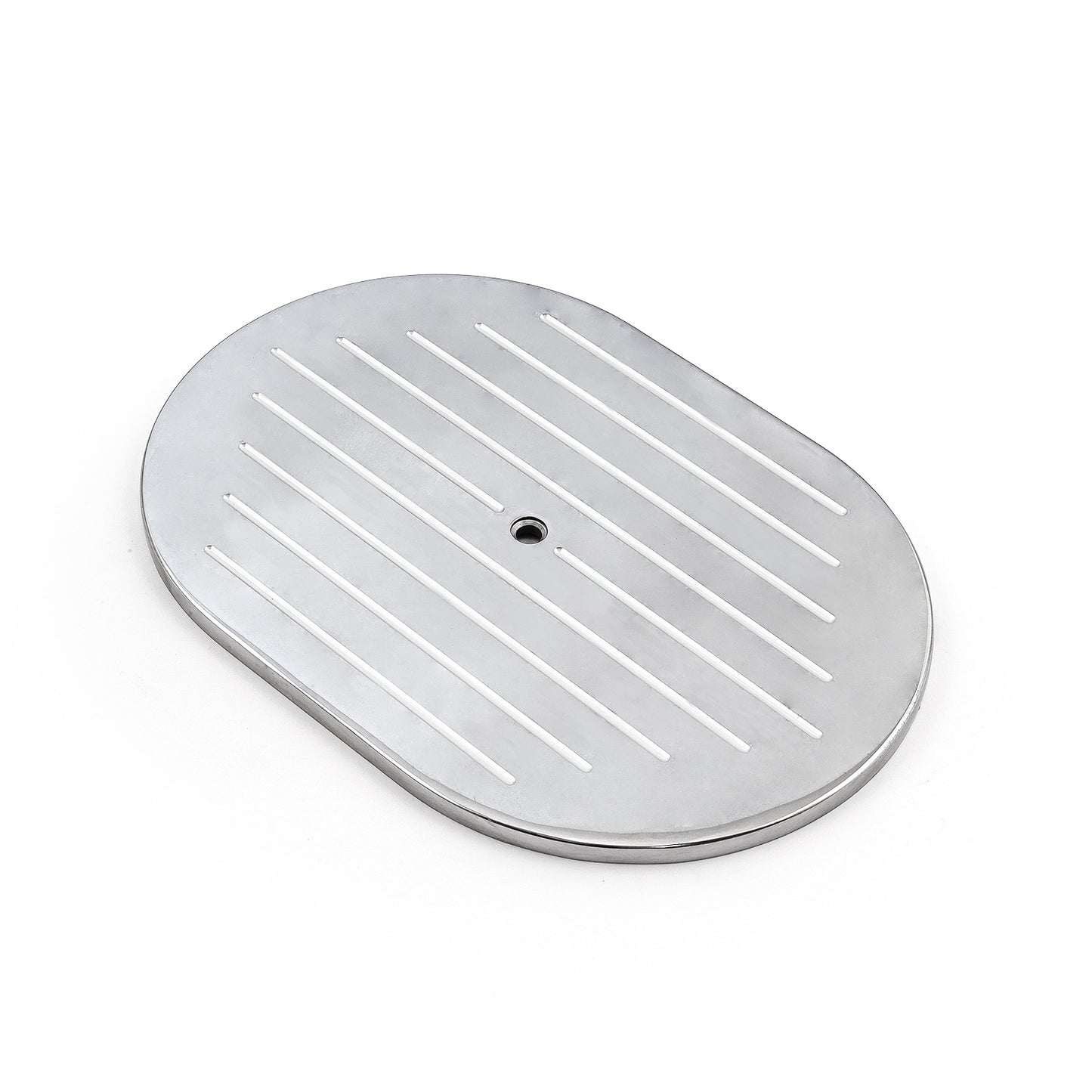 12" Aluminum Oval Ball Milled Air Cleaner Top