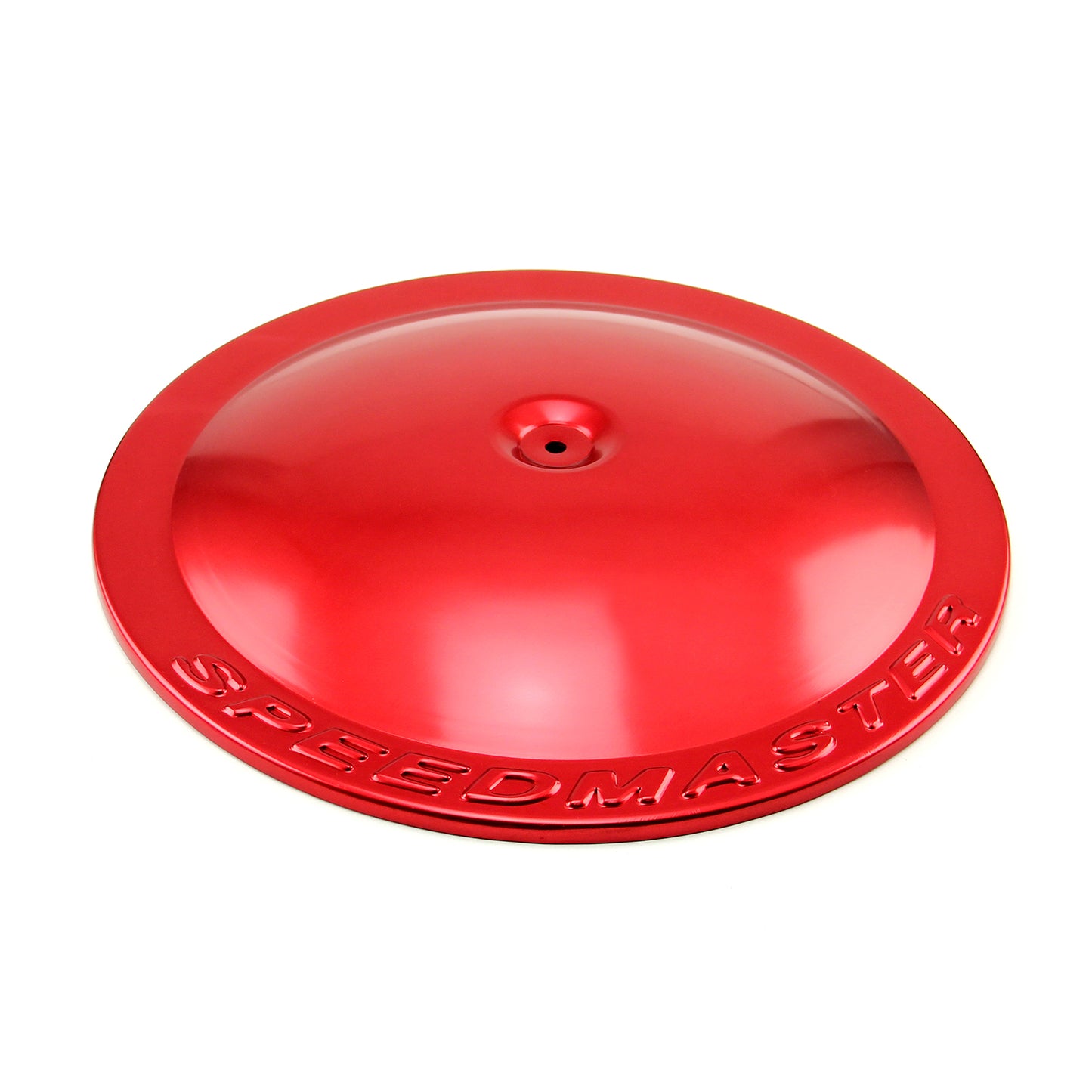 Filtro de aire redondo de aluminio de 14" (solo parte superior) - Rojo