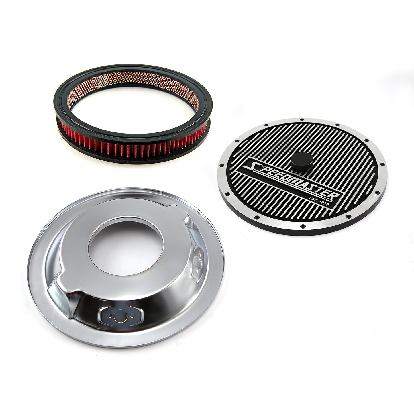 Kit de purificador de aire de base abatible superior Elite con elemento lavable de 14" x 2"