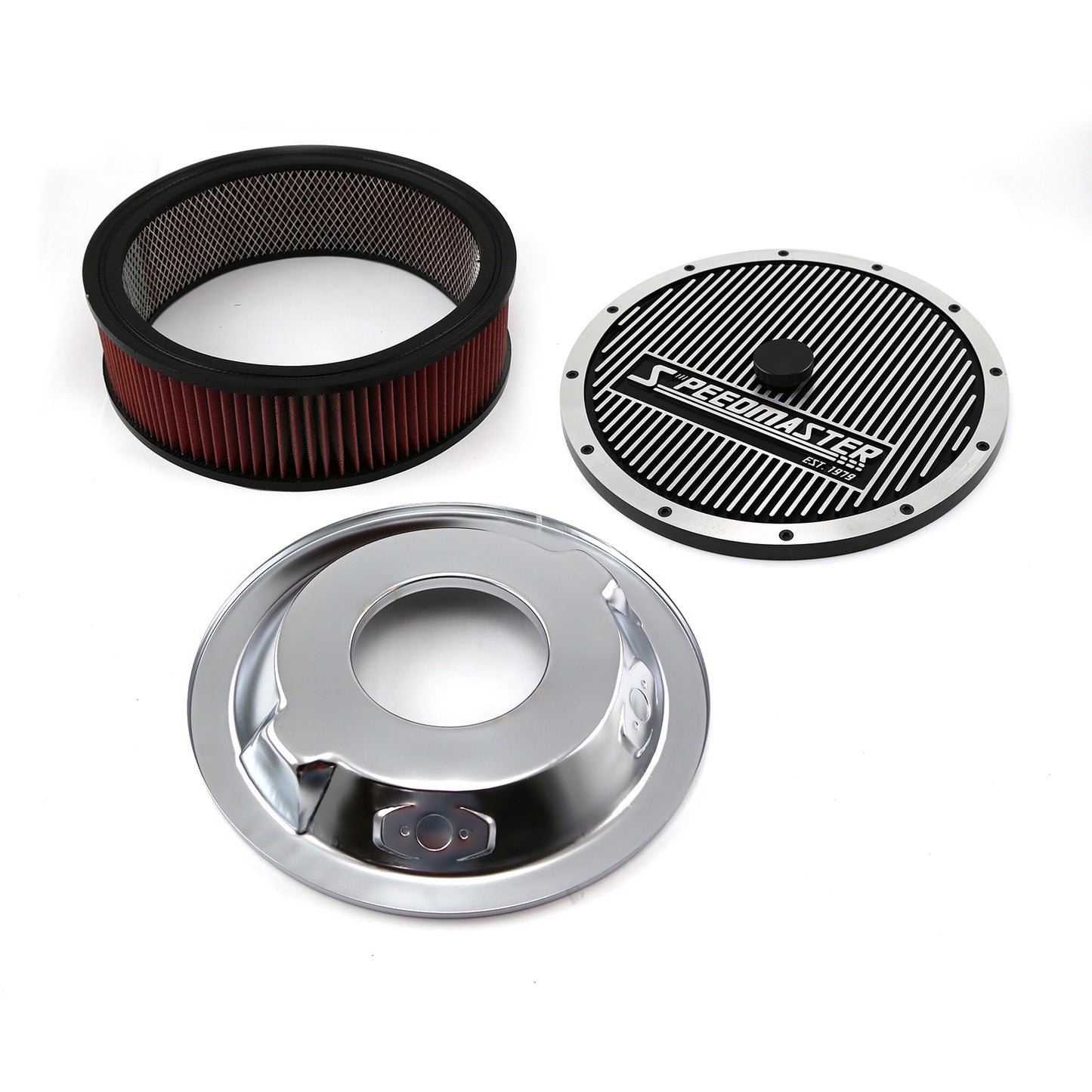 Kit de purificador de aire de base abatible superior Elite con elemento lavable de 14" x 4"