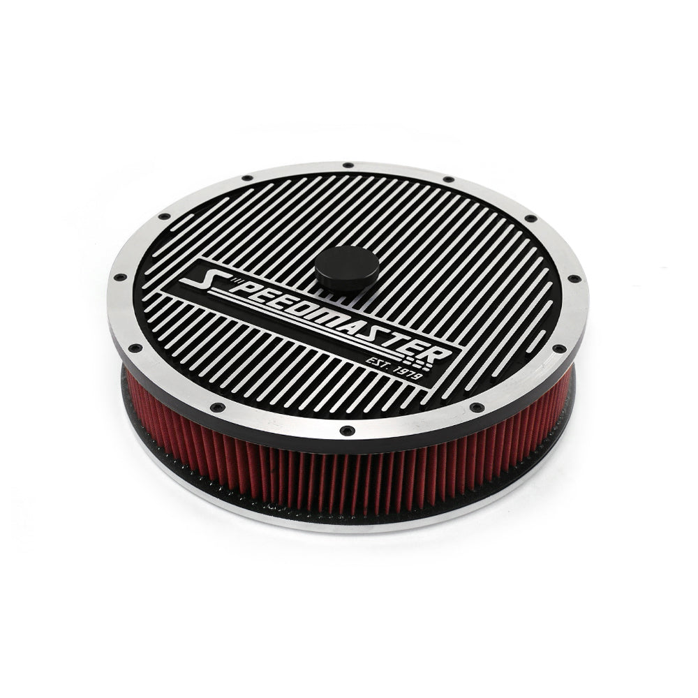 Kit de purificador de aire de base plana superior Elite con elemento lavable de 14" x 3"