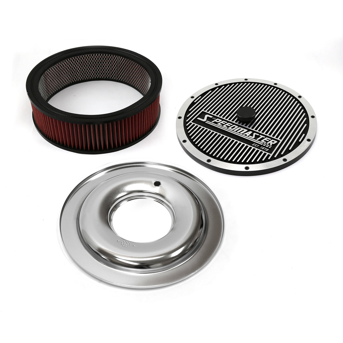 14" x 4" Washable Element Elite Top Flat Base Air Cleaner Kit