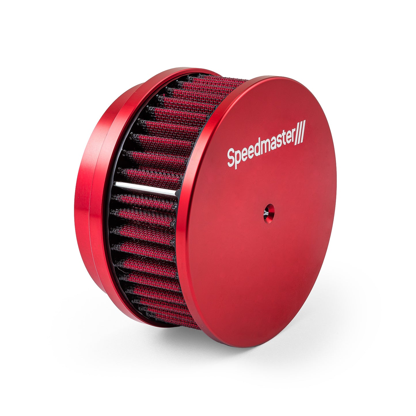 Kit de filtro de aire de aluminio billet lavable de 6" x 2" - Rojo