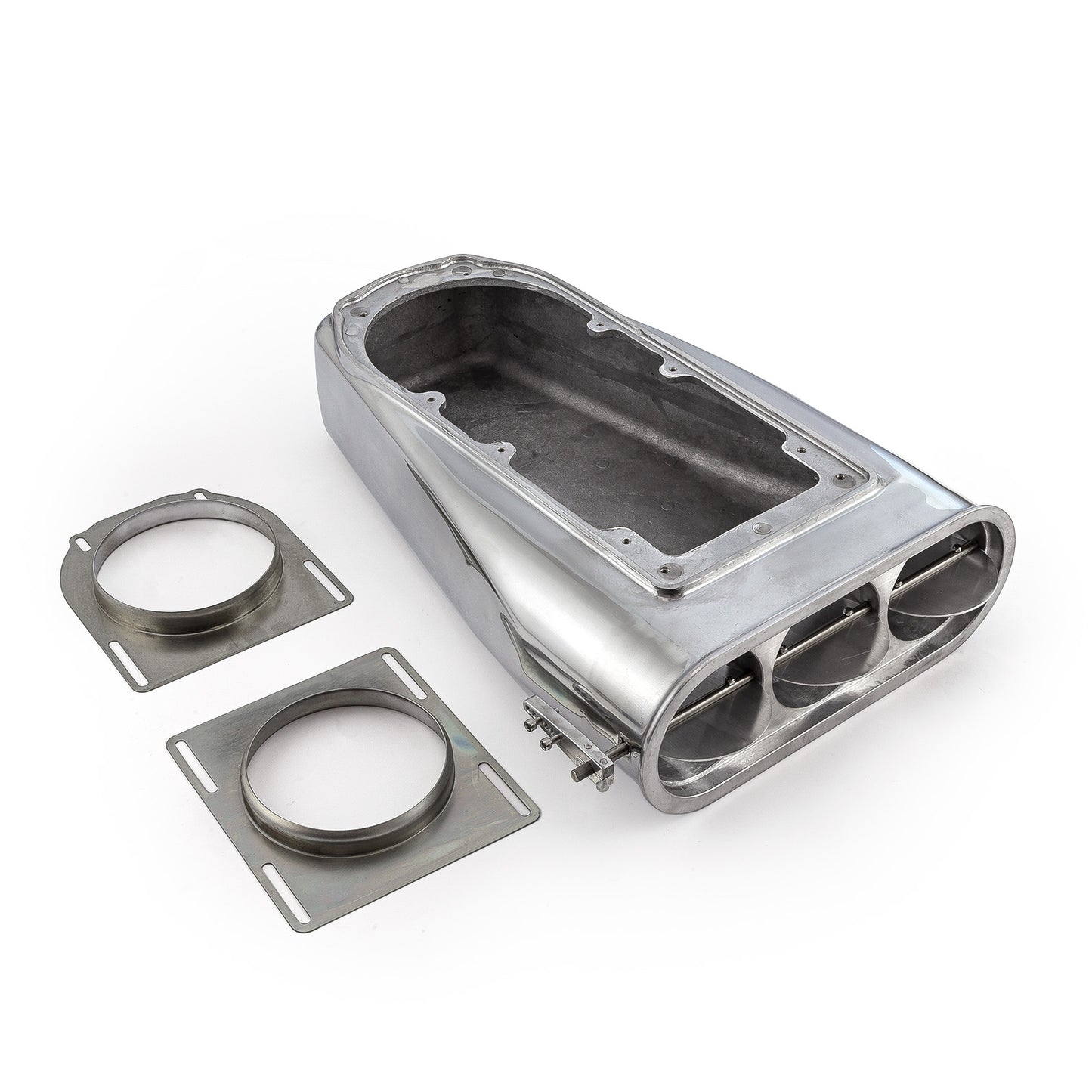 Atrapa insectos con aletas para carburador simple y doble de aluminio pulido