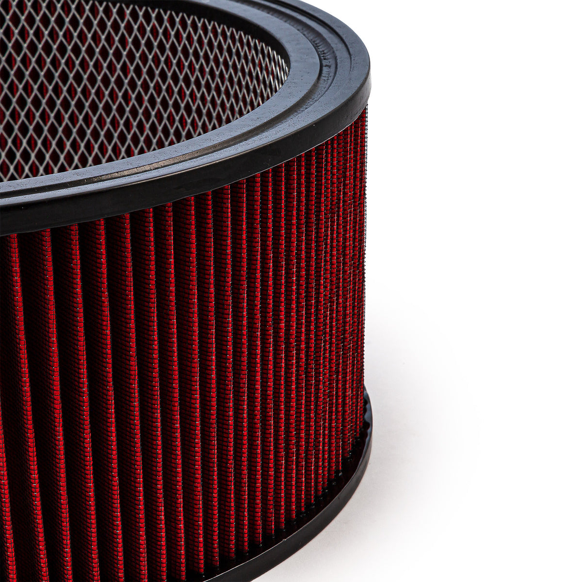 Elemento de filtro de aire lavable rojo de 14" x 6" solamente