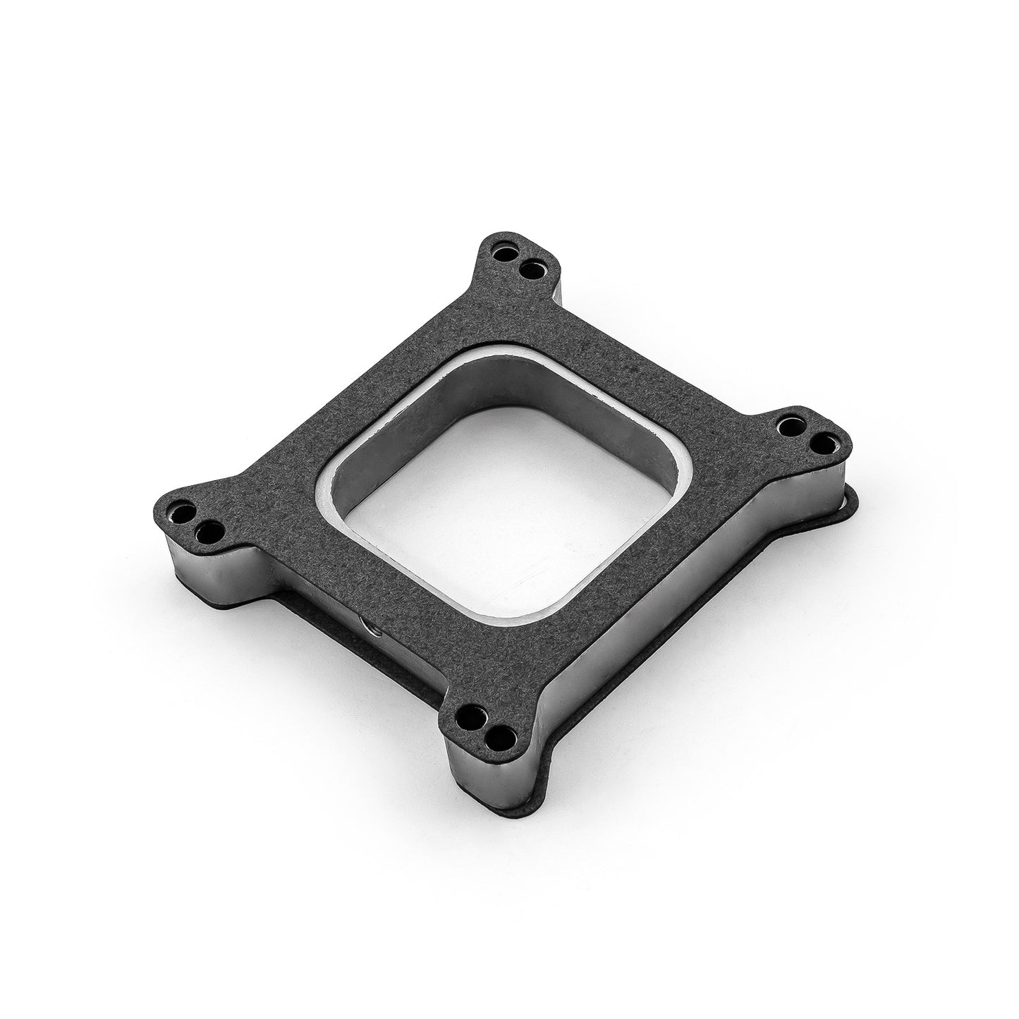 Espaciador de carburador abierto de aluminio de 1" con tubo de vacío