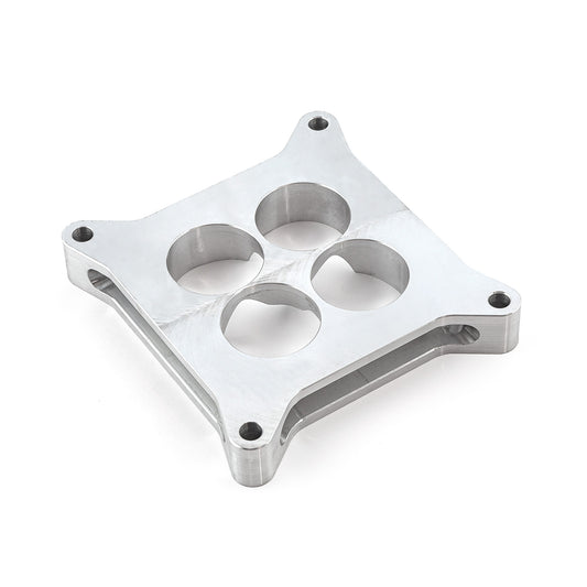 Espaciador de carburador de aluminio 4150 de 1" mecanizado por CNC, diámetro cuadrado, 4 puertos