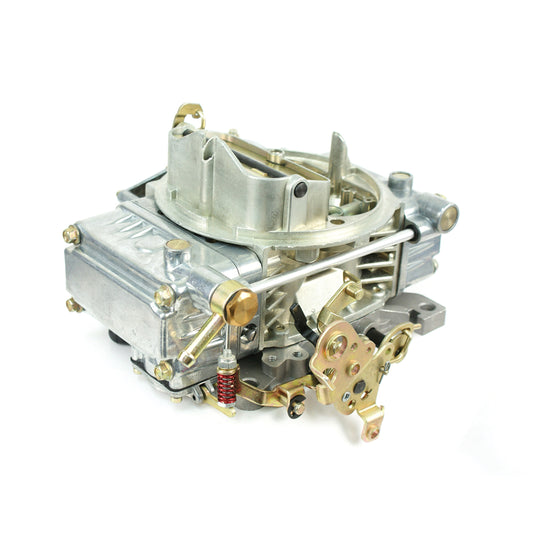 610 CFM Natural Finish 4-Bbl Vacuum Secondary Carburetor Built in USA