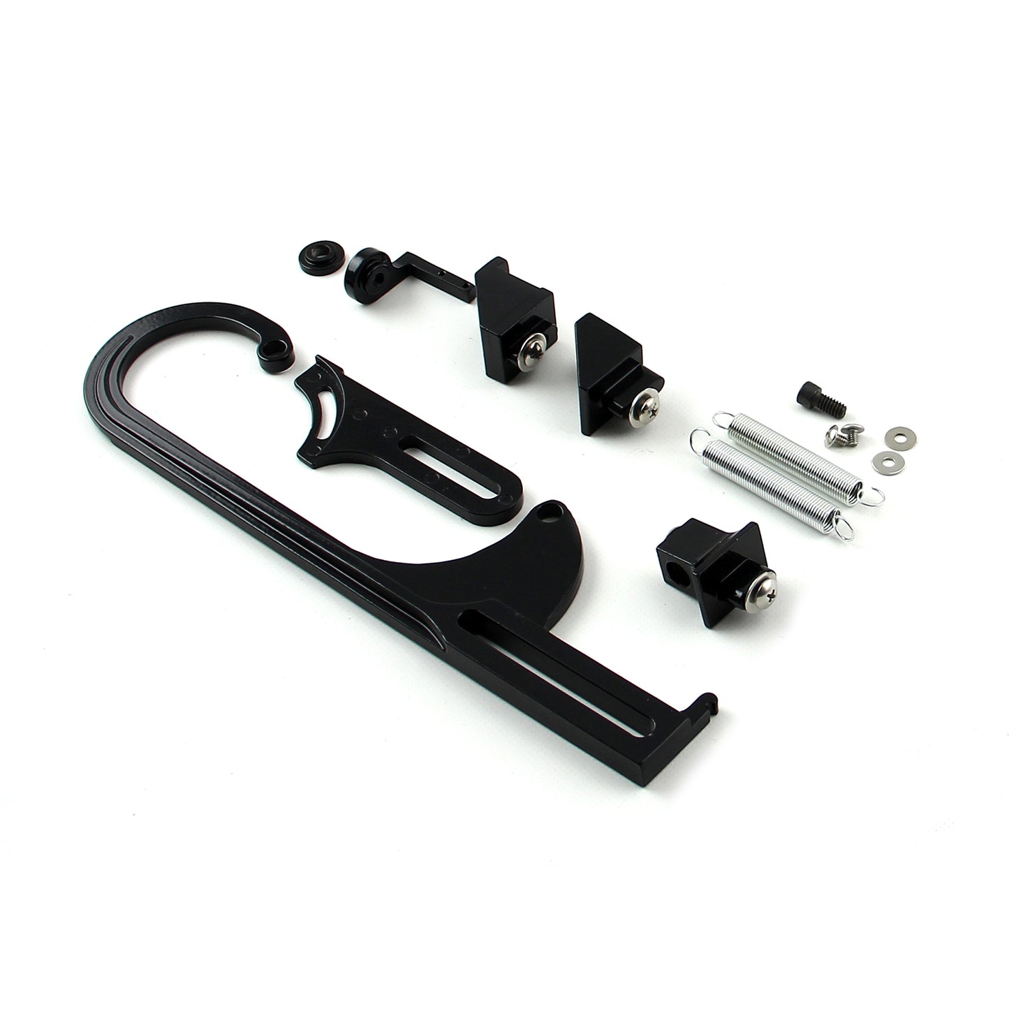 Kit de soporte de cable del acelerador del carburador - Negro con resortes de retorno y soporte