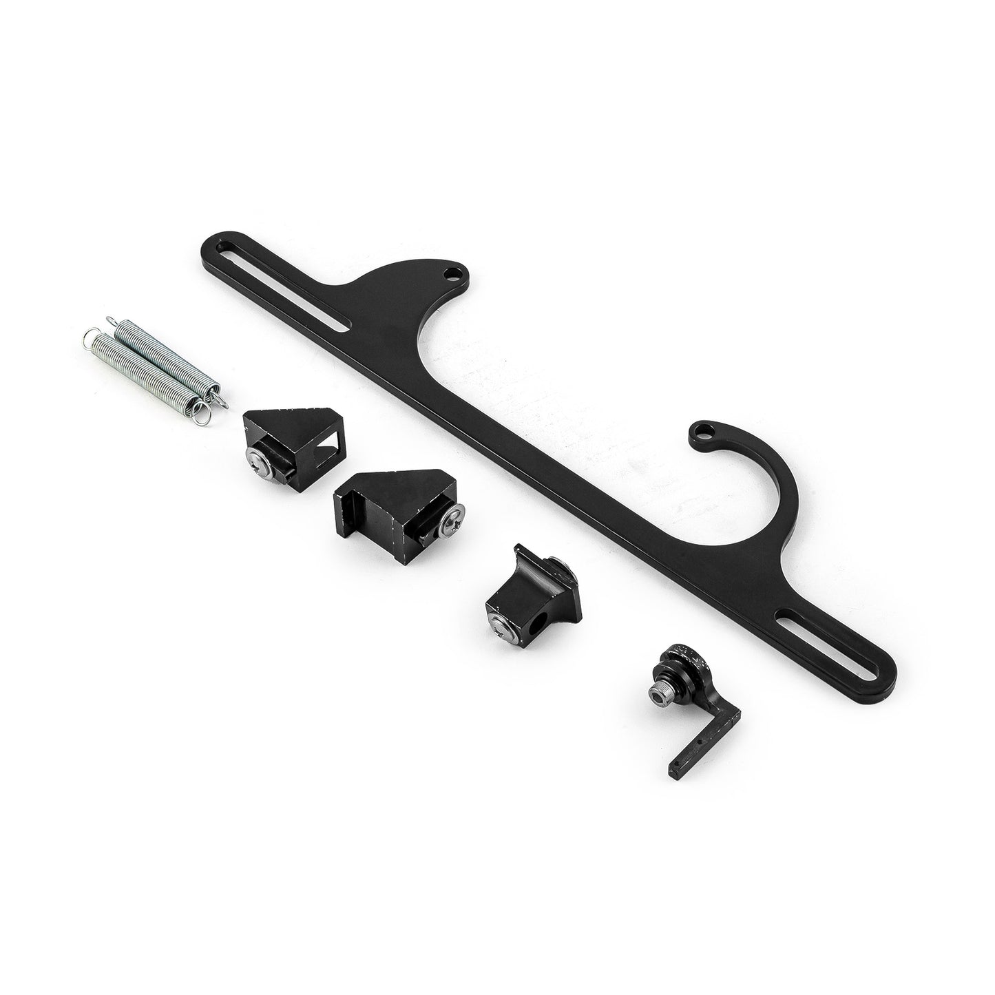 Kit de soporte de cable del acelerador del carburador con resortes de retorno - Negro billet