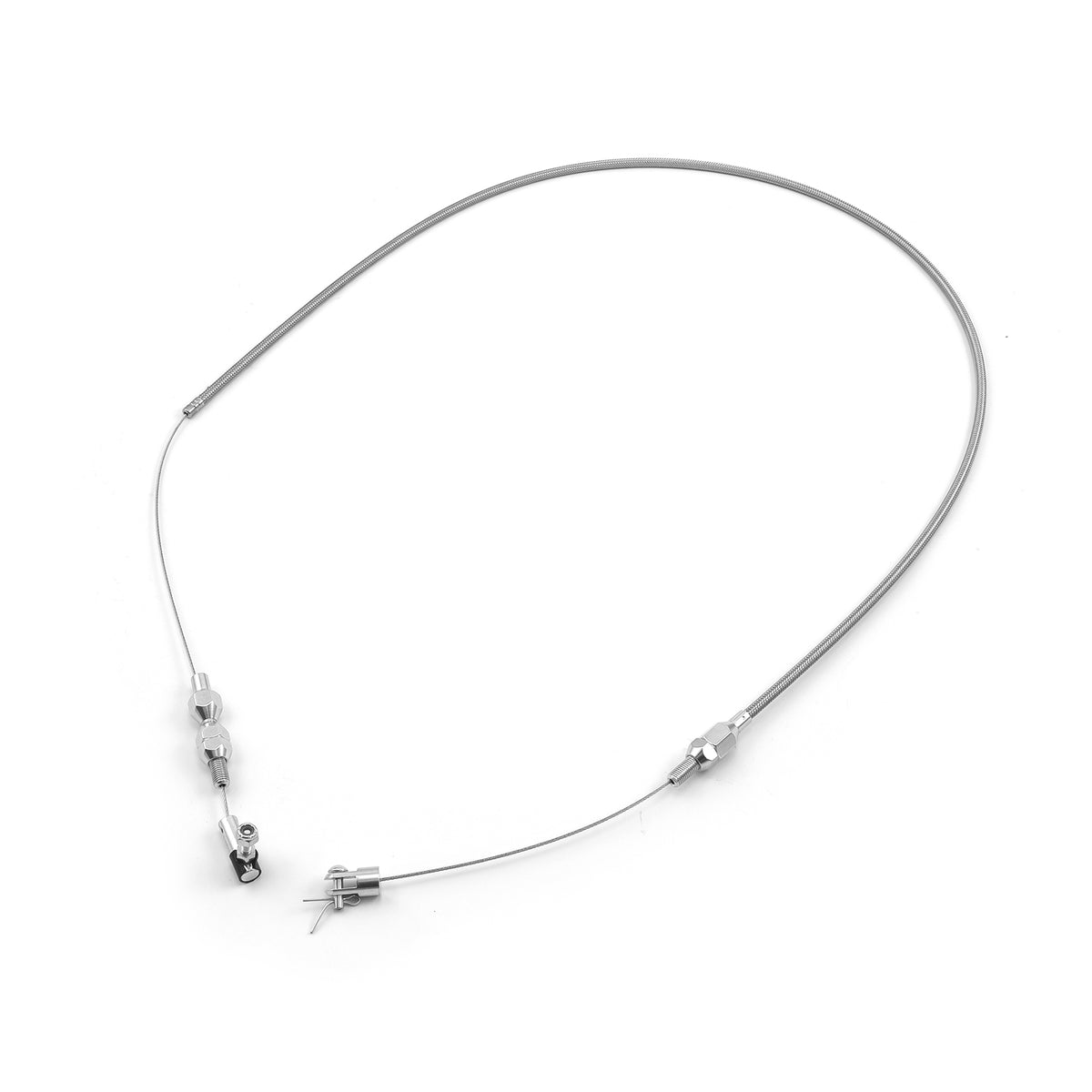 Cable del acelerador de acero inoxidable trenzado de 36"