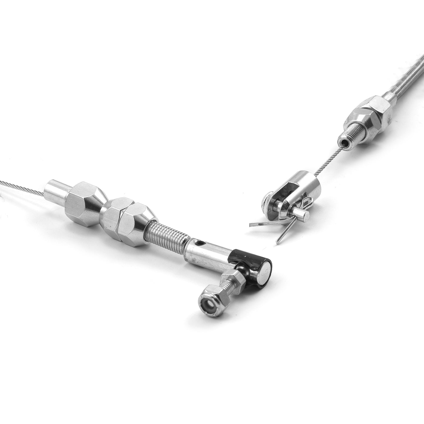 Cable del acelerador de acero inoxidable trenzado de 24"