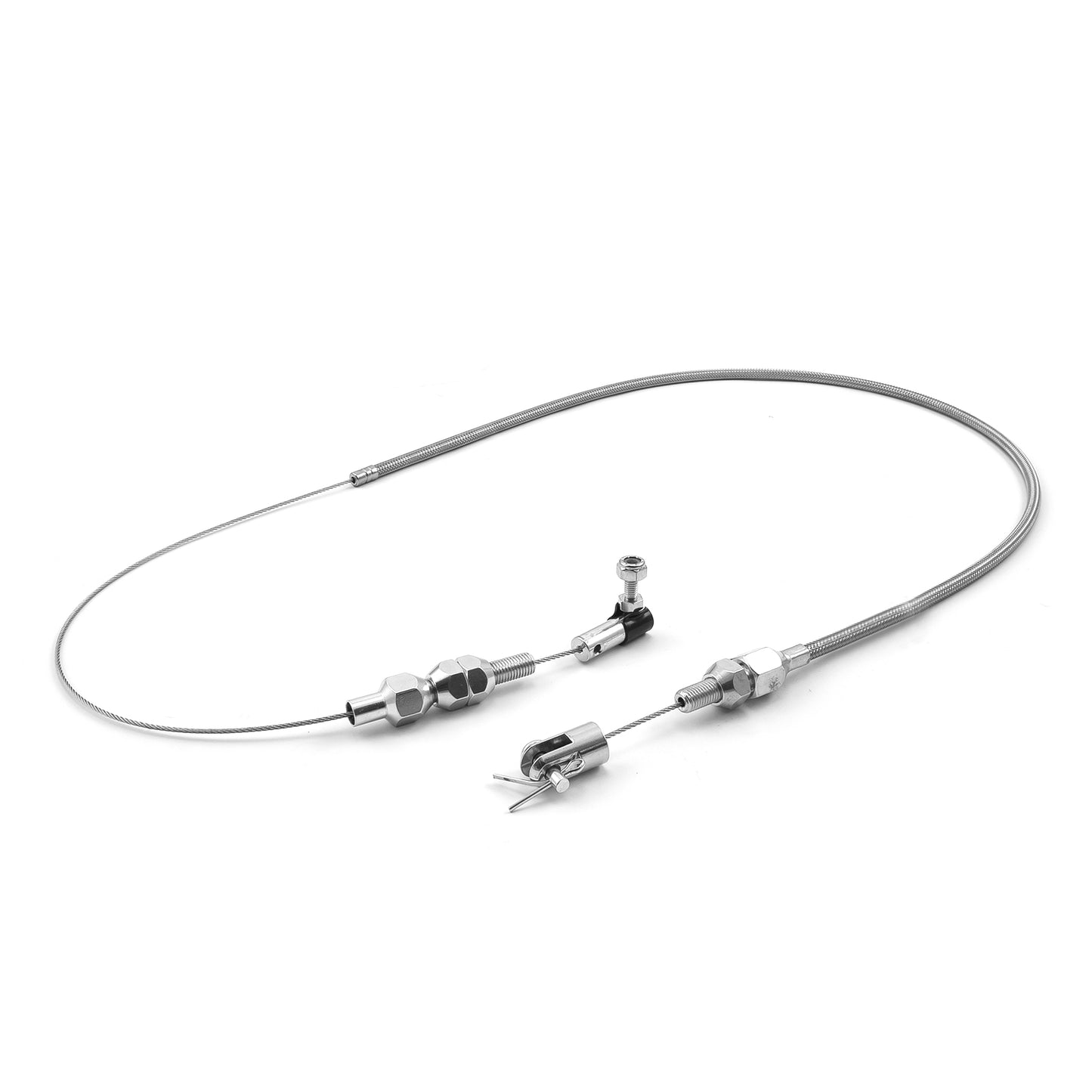Cable del acelerador de acero inoxidable trenzado de 24"