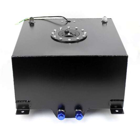 10 Gallon / 40 Litre Lightweight Black Aluminum Fuel Cell w/ Sender