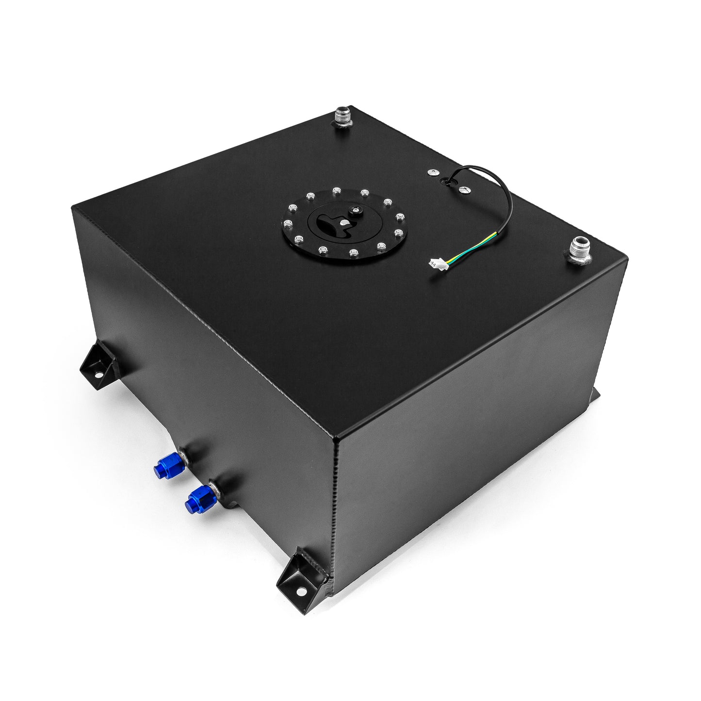 15 Gallon / 60 Litre Lightweight Black Aluminum Fuel Cell w/ Sender