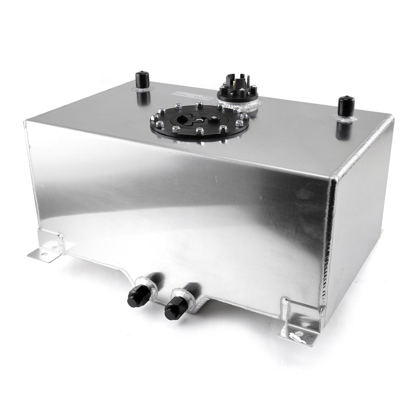 Celda de combustible de aluminio de 8 galones/30 litros con sensor de nivel tipo tubo - Plateada