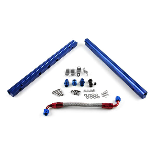Ford SB 289 302 351 Billet Aluminum Fuel Injector Rail Kit