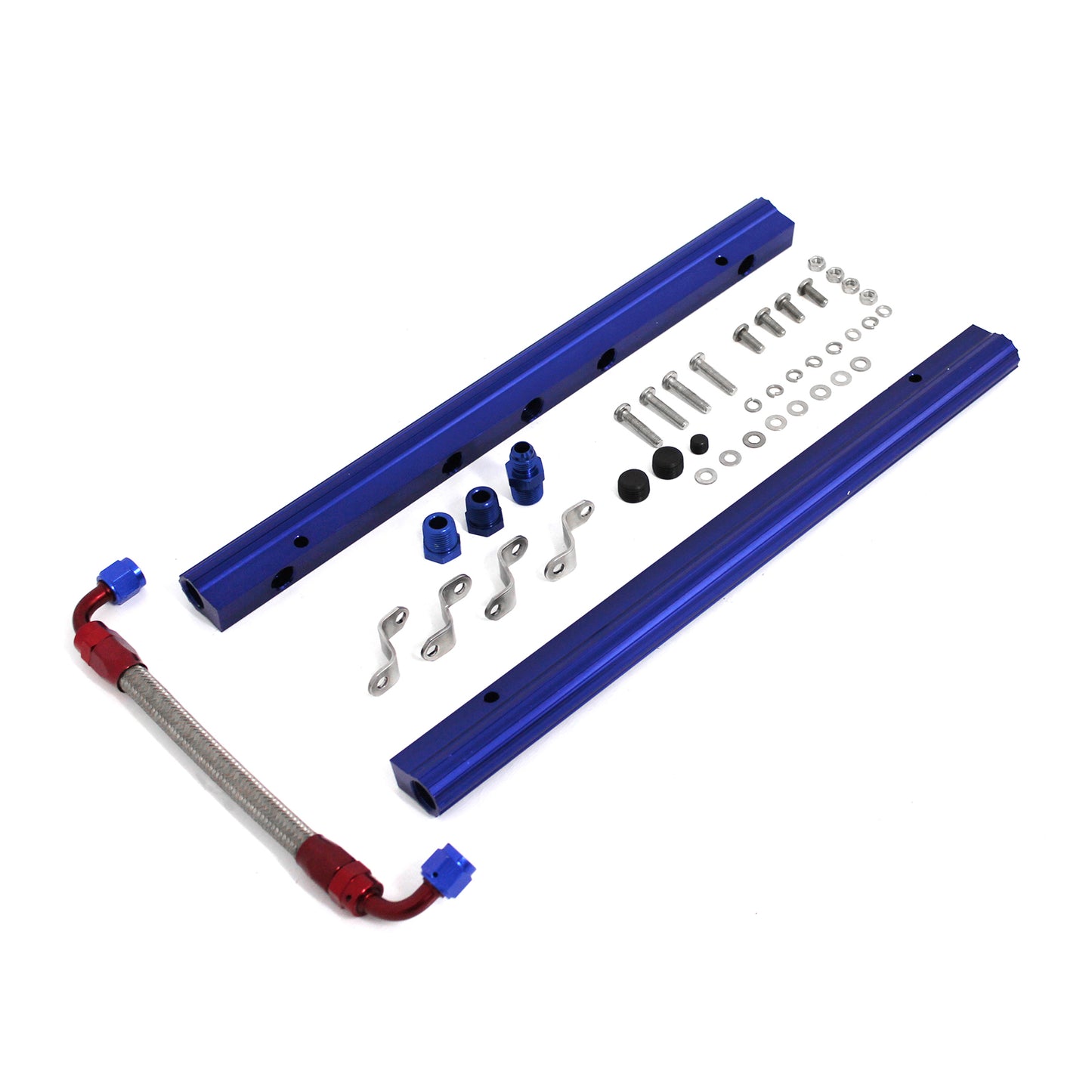 Ford SB 289 302 351 Billet Aluminum Fuel Injector Rail Kit