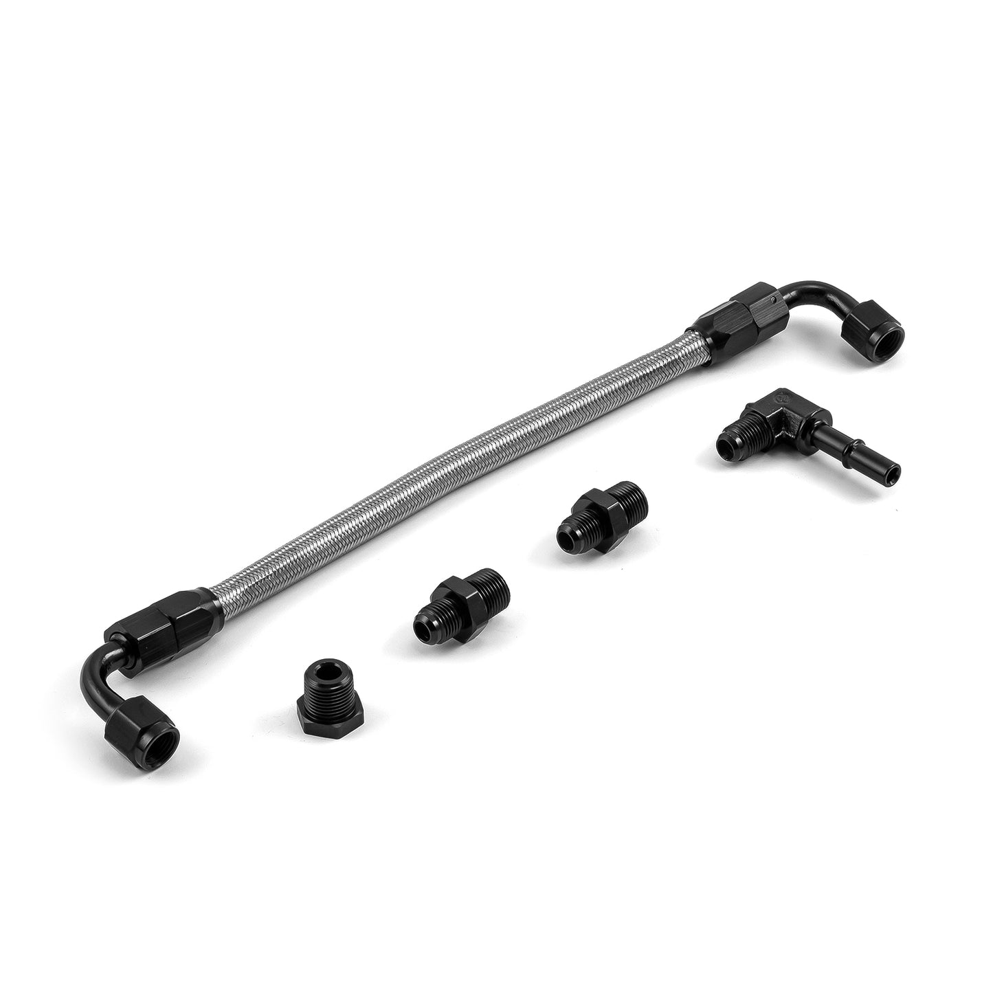 Chevy LS2 LS7 2005-2006 Stock Replacement Billet Aluminum Fuel Injector Rail Kit - Black