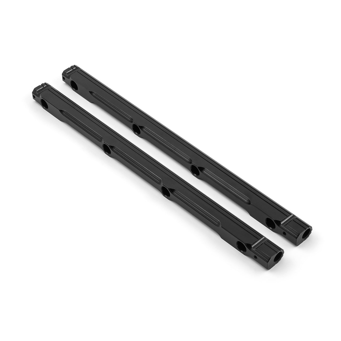 Riel de combustible de aluminio anodizado negro para 1-148-004