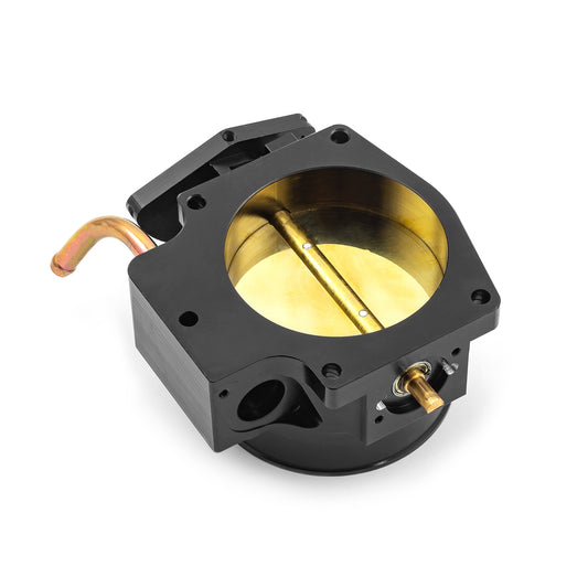 Cuerpo del acelerador de alto flujo de 4 pernos LS2 de 90 mm, color negro