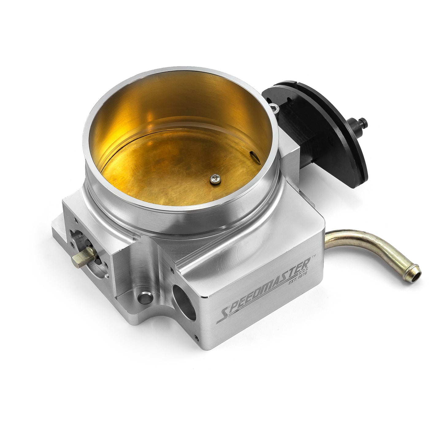 Cuerpo del acelerador de alto flujo de 4 pernos LS2 de 102 mm, satinado