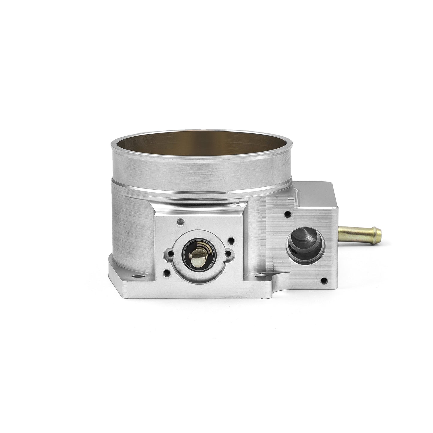 Cuerpo del acelerador de alto flujo de 4 pernos LS2 de 102 mm, satinado